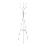 Coat rack Denner metal in white color 48.5x48.5x180cm