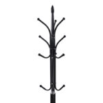 Coat rack Keleste metal in black color D37x175cm - Image 2