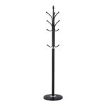 Coat rack Keleste metal in black color D37x175cm