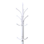 Coat rack Keleste metal in white color D37x175cm - Image 2