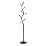 Coat rack Lelom metal in black color D30x170cm