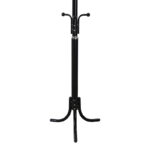 Coat rack Mendora metal in black color 40x40x180cm - Image 3