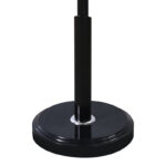 Coat rack Portu metal in black-natural color D30x170cm - Image 3