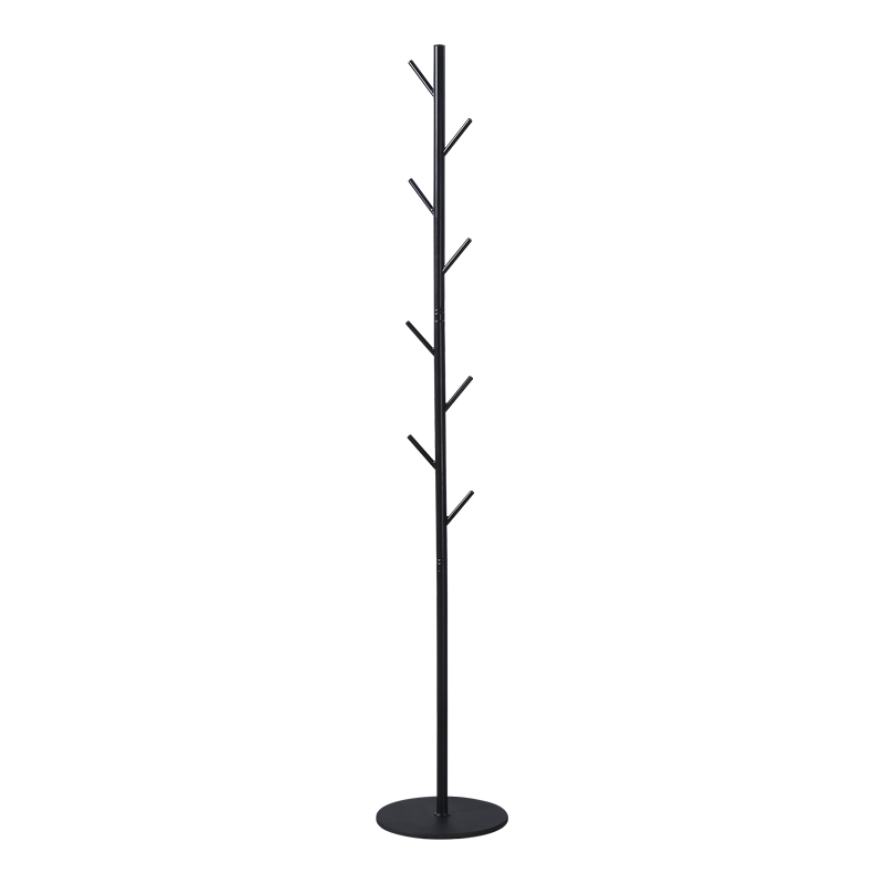 395-000018 Coat rack Tebera metal in black color D30x170cm - Image 1