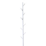 Coat rack Tebera metal in white color D30x170cm - Image 2