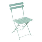 Bistro chair metal folding in mint color 42x46x82cm