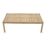 Outdoor lounge set Verilan acacia wood with rope and beige cushions - Слика 4