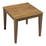 Table Napole acacia wood in natural color 50x50x45cm