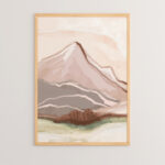 Wall art in frame Mons with digital print 33x1.5x48cm