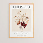 Wall art in frame Herab with digital print 33x1.5x48cm