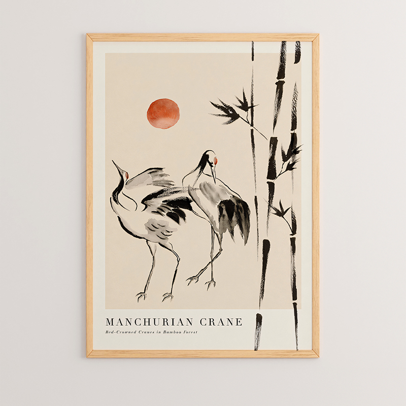 409-000019 Wall art in frame Birdo with digital print 33x1.5x48cm - Слика 1