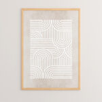 Wall art in frame Liny with digital print 33x1.5x48cm