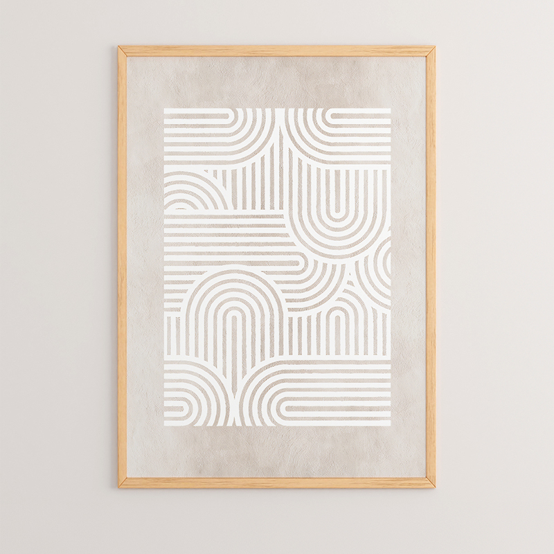 409-000020 Wall art in frame Liny with digital print 33x1.5x48cm - Image 1