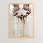 Wall art in frame Ellery with digital print 33x1.5x48cm