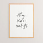 Wall art in frame Lovery with digital print 33x1.5x48cm