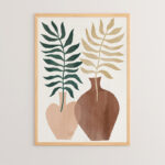 Wall art in frame Zela with digital print 33x1.5x48cm