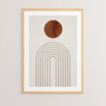 Wall art in frame Linoua with digital print 33x1.5x48cm