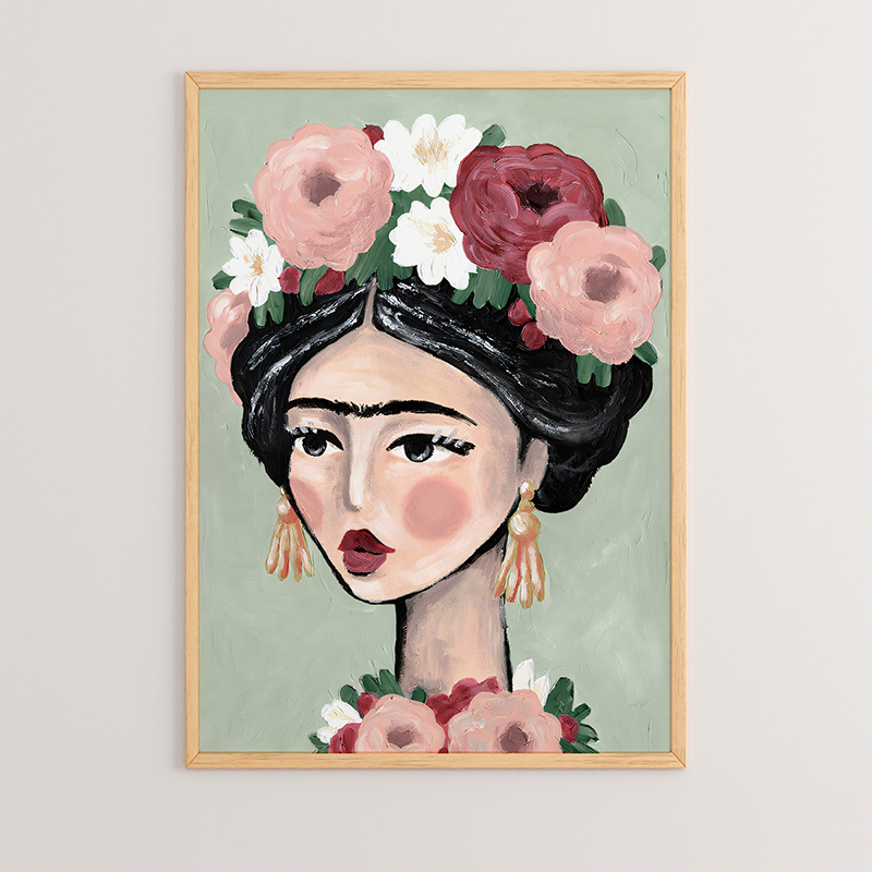 409-000040 Wall art in frame Kalinian with digital print 33x1.5x48cm - Слика 1