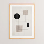 Wall art in frame Squnto with digital print 33x1.5x48cm