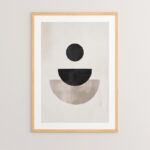 Wall art in frame Blener with digital print 33x1.5x48cm