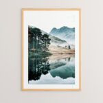 Wall art in frame Zerzy with digital print 33x1.5x48cm