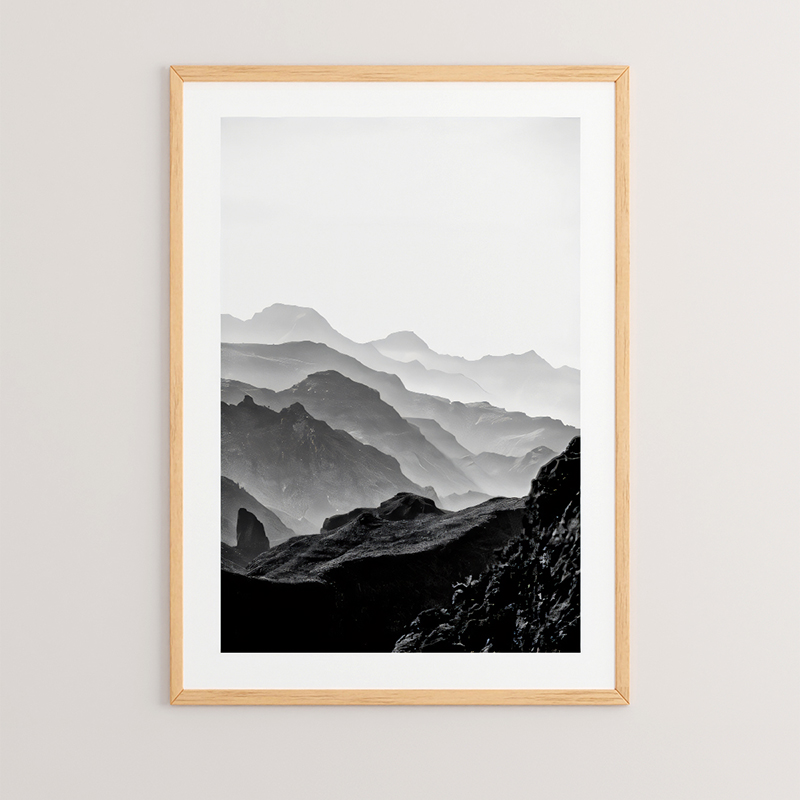 409-000051 Wall art in frame Molde with digital print 33x1.5x48cm - Image 1