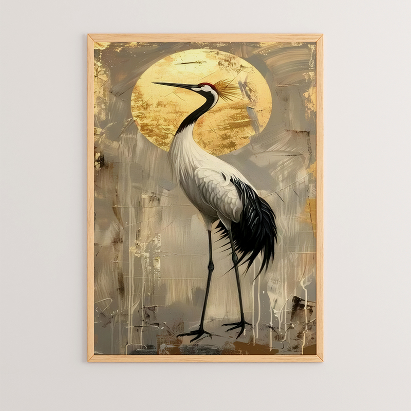 409-000053 Wall art in frame Krezeo with digital print 33x1.5x48cm - Image 1