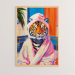 Wall art in frame Olenth with digital print 33x1.5x48cm