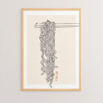 Wall art in frame Sed with digital print 33x1.5x48cm