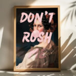 Wall art in frame Rushea with digital print 33x1.5x48cm