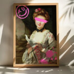 Wall art in frame Elenda with digital print 33x1.5x48cm