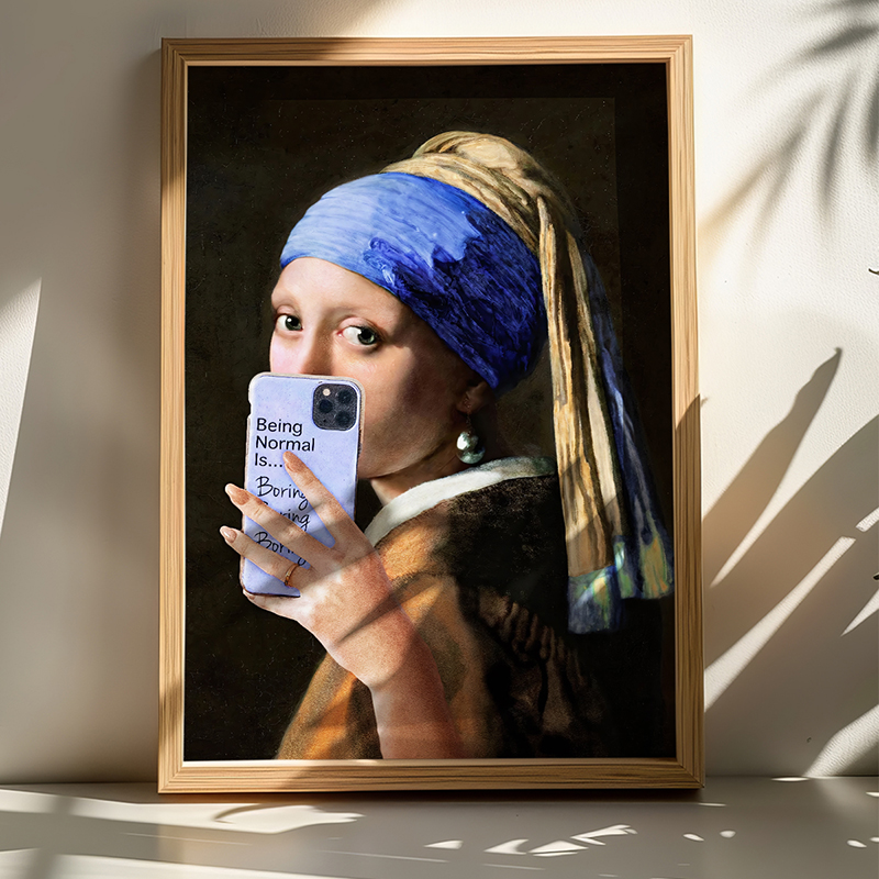 409-000076 Wall art in frame Dorazen with digital print 33x1.5x48cm - Image 1