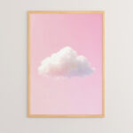 Wall art in frame Nerdo with digital print 33x1.5x48cm