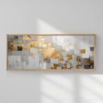 Wall art in frame Quane with digital print 120x2x50cm