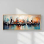 Wall art in frame Xenbo with digital print 120x2x50cm