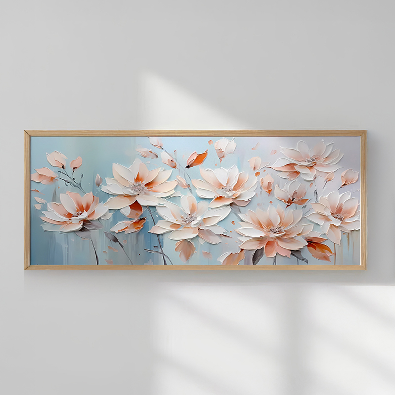 409-000107 Wall art in frame Riverta with digital print 70x2x33cm - Слика 1
