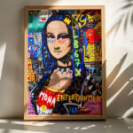 Wall art in frame Monda with digital print 50x2x70cm