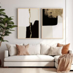 Wall art in frame Ferdon diptyque with digital print 33x1.5x48cm