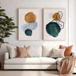 Wall art in frame Cerzen diptyque with digital print 33x1.5x48cm