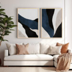 Wall art in frame Serja diptyque with digital print 33x1.5x48cm
