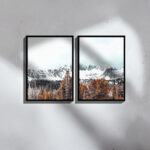 Wall art in frame Essen I diptyque with digital print 33x1.5x48cm