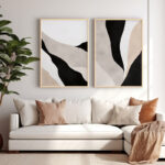 Wall art in frame Manua diptyque with digital print 33x1.5x48cm