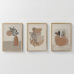 Wall art in frame Derzy triptyque with digital print 33x1.5x48cm