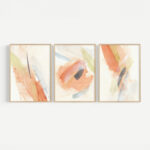 Wall art in frame Coris triptyque with digital print 33x1.5x48cm