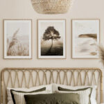 Wall art in frame Corven triptyque with digital print 33x1.5x48cm