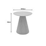 Donda side table mdf-metal sonoma D45x46cm - Image 5
