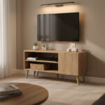 TV cabinet Orianne in sonoma color 90x32x46cm