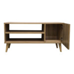 TV cabinet Orianne in sonoma color 90x32x46cm - Image 4