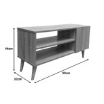 TV cabinet Orianne in sonoma color 90x32x46cm - Image 6