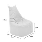 Bean bag armchair Norm PRO waterproof beige 65x65x80cm - Image 5